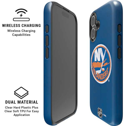 NHL New York Islanders Distressed iPhone 16 Plus Magsafe Impact Case
